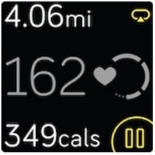 Fitbit Versa 2 Health and Fitness Smartwatch User Manual - heart-rate zones display