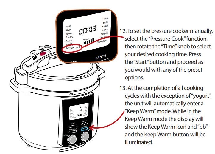 Gourmia GPC855 Pressure Cooker User Manual - FIG 7