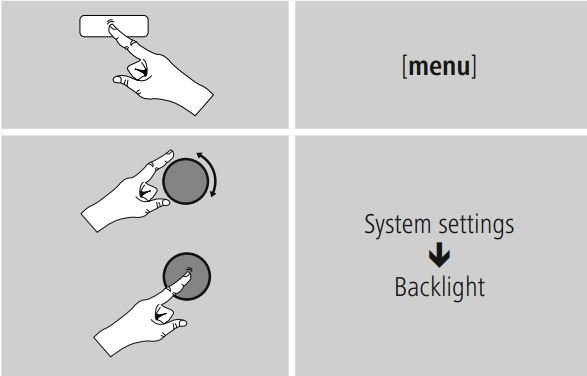 Hama DIT2000 Digital Hi-Fi Tuner User Manual - Backlight