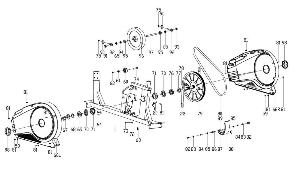 JLL CT200 Cross Trainer User Manual - EXPLODED DIAGRAMS 2