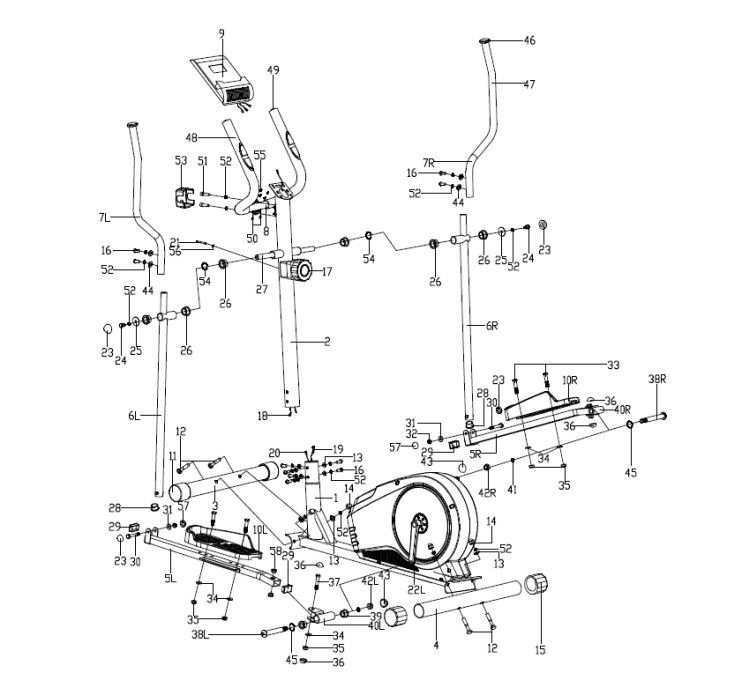 JLL CT200 Cross Trainer User Manual - EXPLODED DIAGRAMS