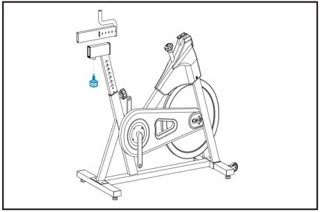 JLL IC300 Indoor Cycling User Manual - Attach the horizontal seat post to the verticle seat