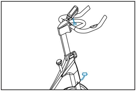 JLL IC300 PRO Indoor Cycling User Manual - Attach the monitor onto the bracket using the screws
