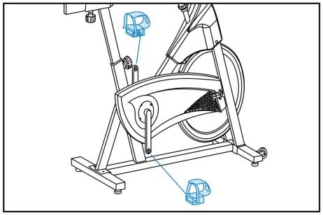 JLL IC300 PRO Indoor Cycling User Manual - Connect the pedals to their appropriate cranks