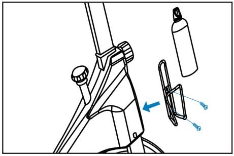 JLL IC300 PRO Indoor Cycling User Manual - Finally, attach the bottle holder to the frame using