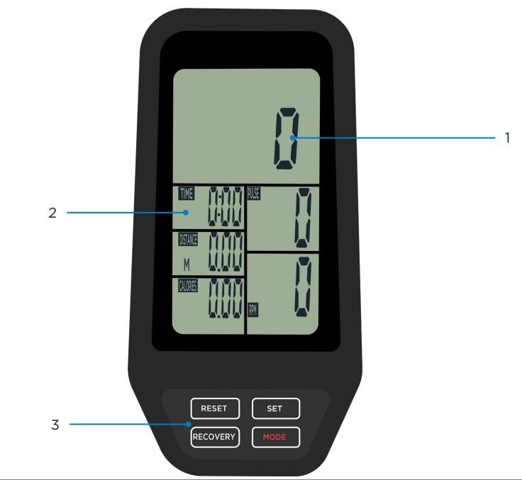 JLL IC300 PRO Indoor Cycling User Manual - MONITOR CONFIGURATION