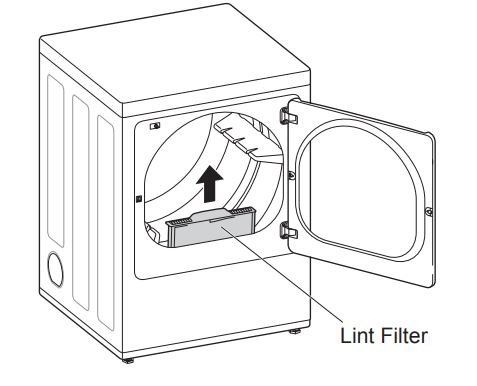 LG DLE7150W Ultra Large Capacity Electric Dryer User Manual - Check the Lint Filter Before