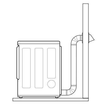 LG DLE7150W Ultra Large Capacity Electric Dryer User Manual - Correct Venting