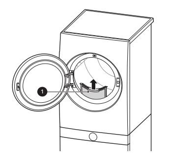 LG WKEX200HBA Single Unit Front Load LG Wash Tower User Manual - Cleaning the Lint Filter