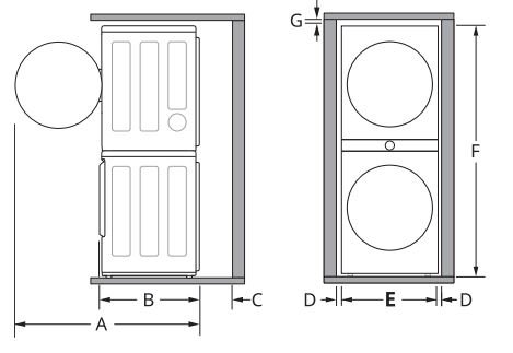 LG WKEX200HBA Single Unit Front Load LG Wash Tower User Manual - Floor Installation