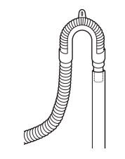 LG WKEX200HBA Single Unit Front Load LG Wash Tower User Manual - Insert the end of the drain hose into the