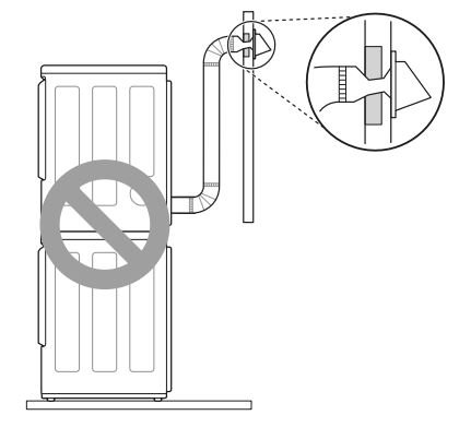 LG WKEX200HBA Single Unit Front Load LG Wash Tower User Manual - Make sure the ductwork is not crushed or