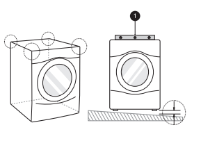 LG WM4000HWA Ultra Large Capacity Smart wi-fi Enabled Front Load Washer User Manual - Position the washer in its final location.