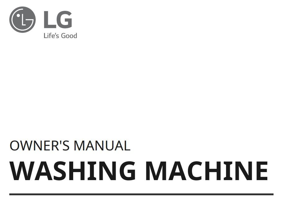 LG WT7005CW Ultra Large Capacity Top Load Washer User Manual