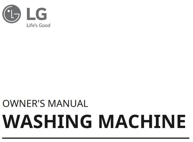 LG WT7150C WASHING MACHINE User Manual