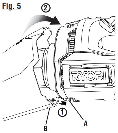 RYOBI PCL705 18V Hand Vacuum Instruction Manual - Fig 5