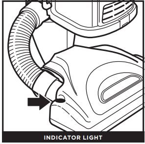 Shark NV356E S2 Navigator Professional Upright Vacuum User Manual - INDICATOR LIGHT