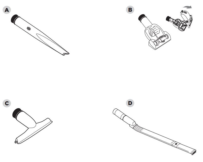 Shark NV501 Rotator User Manual - Crevice Tool