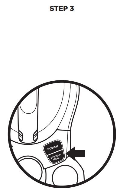 Shark NV501 Rotator User Manual - Press POWER and BRUSHROLL to clean