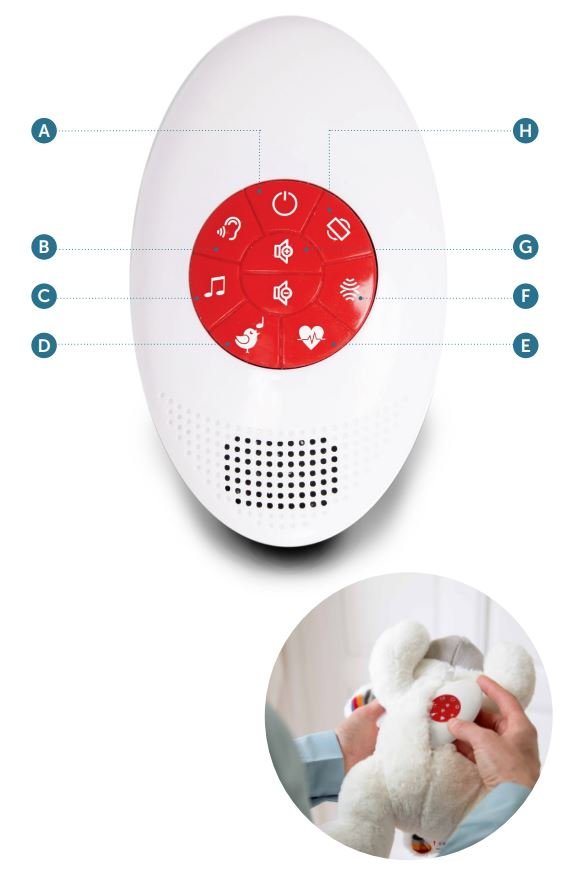 ZAZU DEX-01 Baby Sleep Soother with Heartbeat Sounds User Manual - Product overview