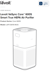 Levoit EL551S EverestAir® Smart True HEPA Air Purifier User Manual