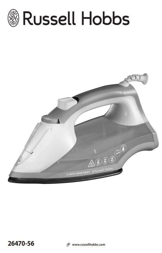 Russell Hobbs 26470-56 Light and Easy Iron User Manual