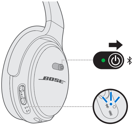 Bose Quiet Comfort 35 II Noise Cancelling Bluetooth Headphones User Manual - Connect using the Bluetooth menu on your mobile device