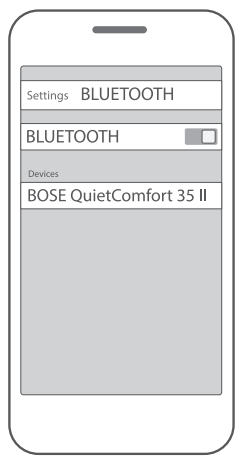 Bose Quiet Comfort 35 II Noise Cancelling Bluetooth Headphones User Manual - Select your headphones from the device list