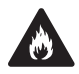 Fire hazard icon