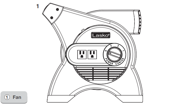 Lasko U12104 High Velocity Pro Pivoting Utility Fan for Cooling User Manual - fan