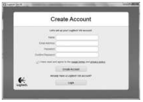 Logitech C270 HD Webcam User Manual - Create an account