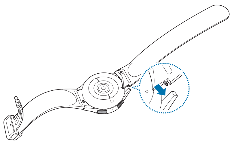 Samsung R900 Galaxy Watch 5 Bluetooth User Manual - Connecting the band