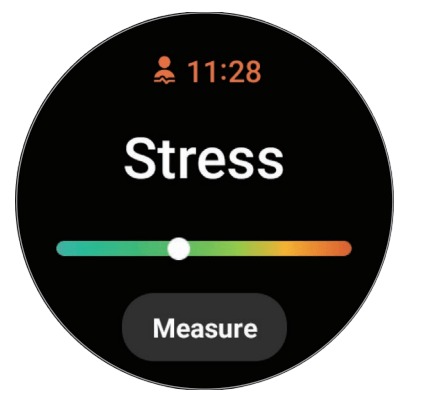 Samsung R900 Galaxy Watch 5 Bluetooth User Manual - Measuring your stress level manually