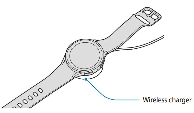 Samsung R900 Galaxy Watch 5 Bluetooth User Manual - Wireless charging