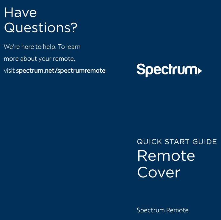 Spectrum Remote Control User Manual