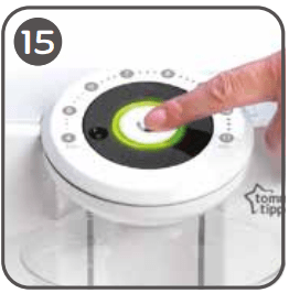 Tommee 42371640 Tippee Perfect Prep Machine User Manual - Press the start stop button again. A green light will flash and an amount of water will be dispensed to finish the cycle Discard