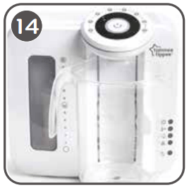 Tommee 42371640 Tippee Perfect Prep Machine User Manual - The appliance will dispense an amount of hot water.