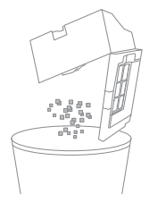 Dreametech D10 Plus Auto-Empty Robot Vacuum User Manual - 2. Open the bin cover and empty the