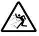 JULA 009533 Cordless grass trimmer - Warning for ejected objects.