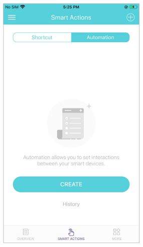 Tp-link Deco M5 Wi-Fi System User Manual - Tap Automation to set interactions between your smart devices