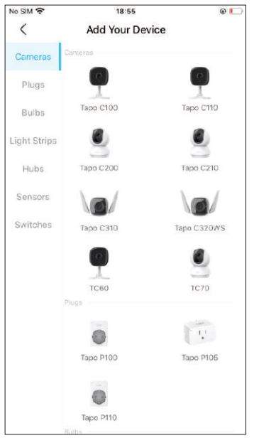Tp-link Tapo TC70 Pan Tilt Home Security Wi-Fi Camera User Manual - Add Your Camera